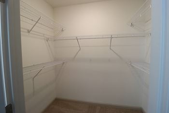 the spacious walk in closet in the 2nd bedroom at The Crest at Acworth, Acworth, 30102