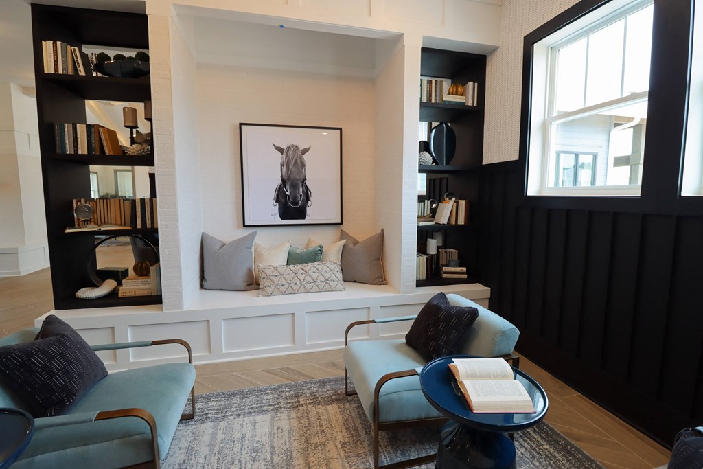 a living room with a couch and two chairs at The Crest at Acworth, Acworth, Georgia