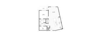 A7 Floor Plan at District at Riverside Apartments, Chattanooga, Tennessee