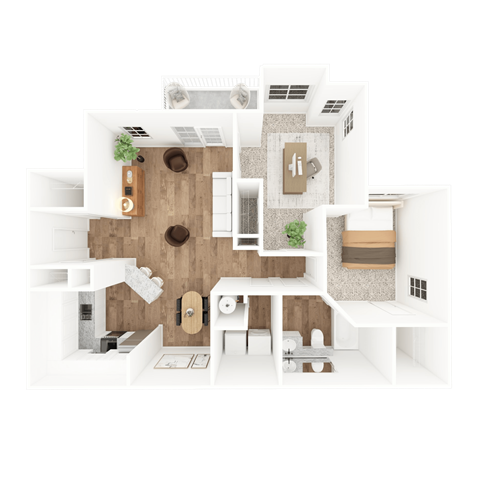 TUXEDO Floor Plan at The Crest at Berkeley Lake, Duluth, 30096