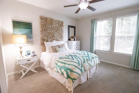 Bedroom Bedroom at The Crest at Laurel Canyon Apartments, Canton, GA, 30114