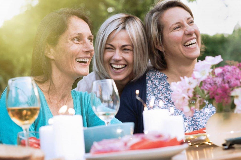 Happy And Smiling Ladies at The Crest at Naples, Florida