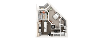 bedroom floor plan an open concept loft overlooking the living room and kitchen