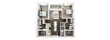 bedroom floor plan an opens up concept for this 1100 sq.ft. home