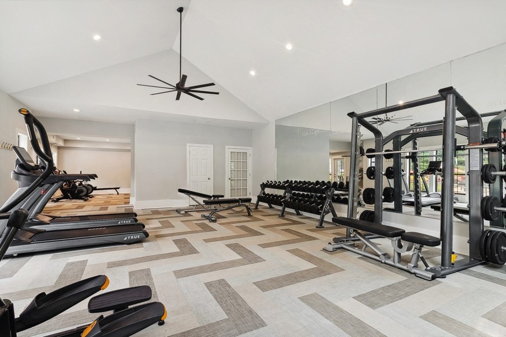 fitness center at The Berkshires at Vinings apartments
