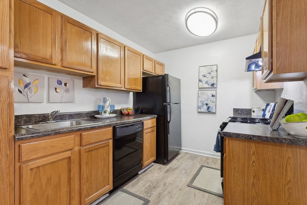 spacious kitchen at The Berkshires at Vinings apartments in Smyrna, GA