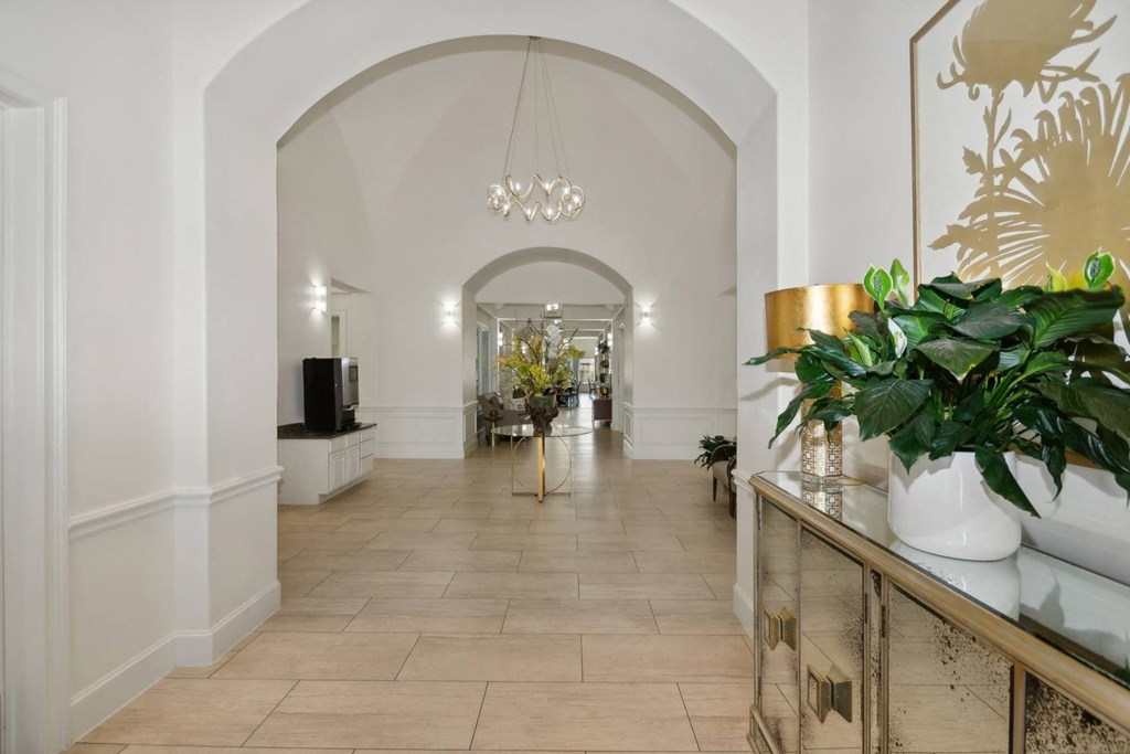 elegant lobby at Retreat at Wylie senior 55+ apartments 300 McCreary Rd, Wylie, TX 75098