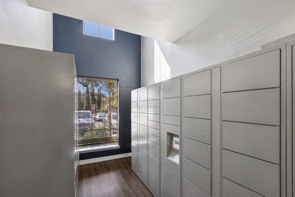 package lockers at Bridgeport Ranch apartments