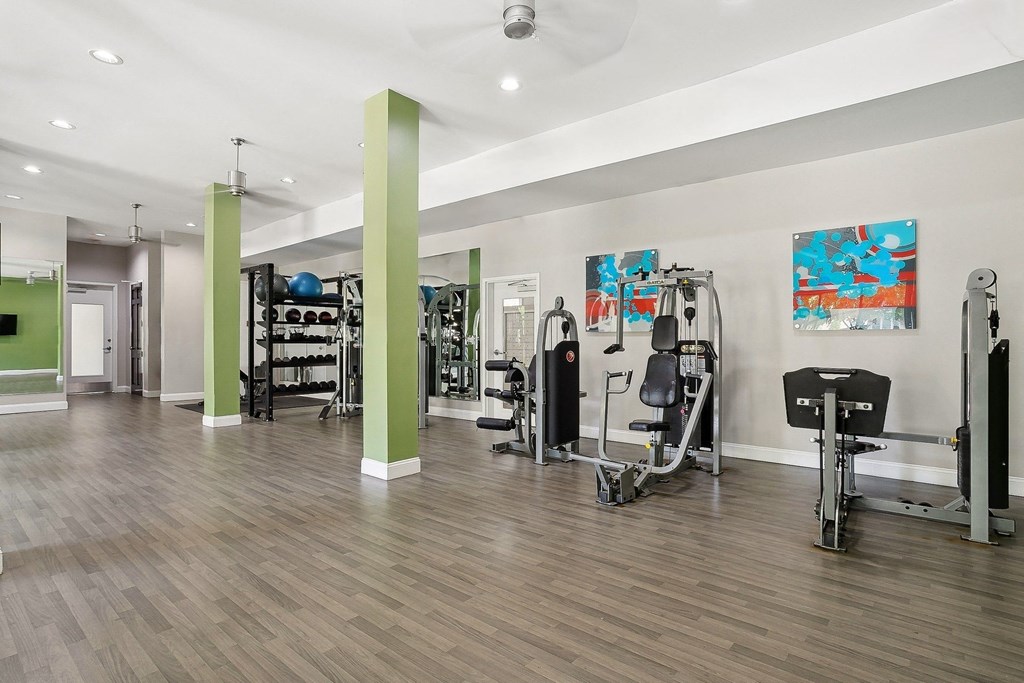 high-endurance fitness center at Sorelle apartments