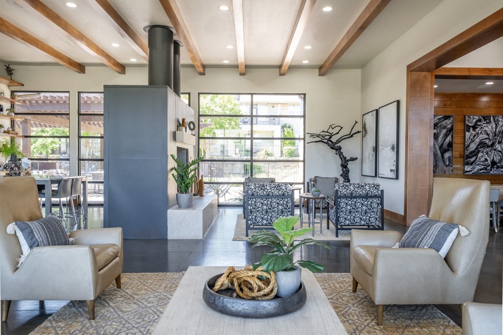 social lounging spaces at The Pradera apartments