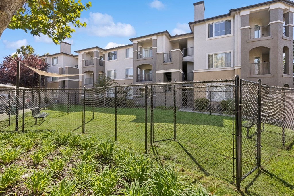 off-leash dog park at Bridgeport Ranch apartments