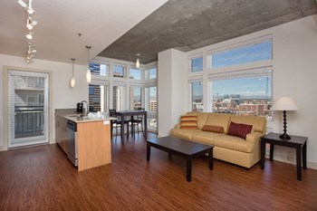 Spacious Living Room at 2020 Lawrence, DENVER - Photo Gallery 11