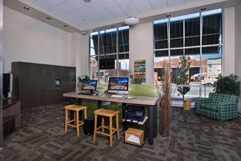 Amenities-Leasing Office Leasing Office at 2020 Lawrence, Colorado - Photo Gallery 5