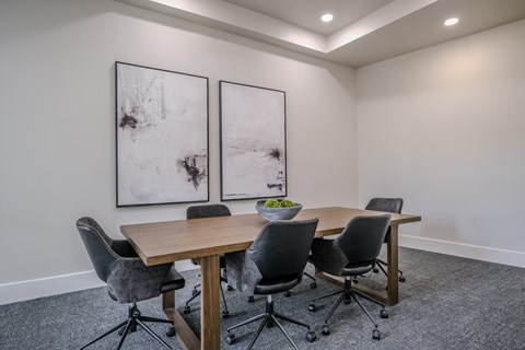 a conference room at The Allure apartments