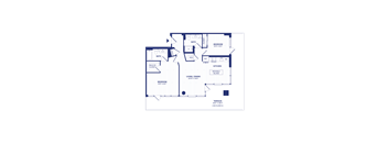 RiverPoint luxury apartments 2A10 floorplan