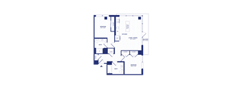 RiverPoint luxury apartments 2A11 floorplan