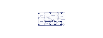RiverPoint luxury apartments 2A2 floorplan