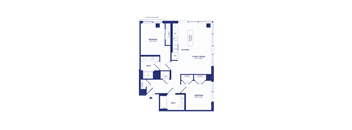 RiverPoint luxury apartments 2A4 floorplan
