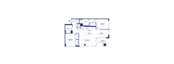 RiverPoint luxury apartments 2A8 floorplan