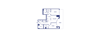 RiverPoint luxury apartments 2A9 floorplan