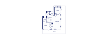 RiverPoint luxury apartments 2B11 floorplan