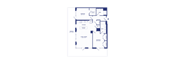 RiverPoint luxury apartments 2B12 floorplan