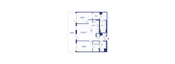 RiverPoint luxury apartments 2B13 floorplan