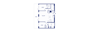 RiverPoint luxury apartments Penthouse 2B15 floorplan