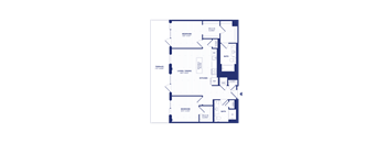 RiverPoint luxury apartments 2B16 floorplan