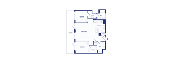 RiverPoint luxury apartments 2B17 floorplan