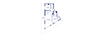 RiverPoint luxury apartments 2B19 floorplan