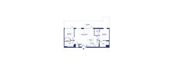RiverPoint luxury apartments 2B2 floorplan