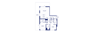 RiverPoint luxury apartments 2B4 floorplan