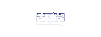 RiverPoint luxury apartments 2B6 floorplan