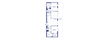 RiverPoint luxury apartments 2B8 floorplan