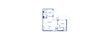 RiverPoint luxury apartments 2B9 floorplan