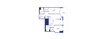 RiverPoint luxury apartments 2C1 floorplan