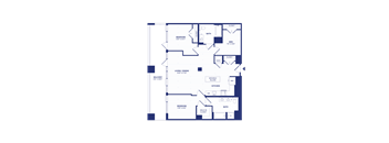 RiverPoint luxury apartments 2DA2 floorplan