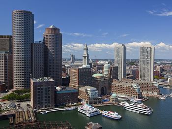 Beautiful View Of City at The Benjamin Seaport Residences, Boston, MA