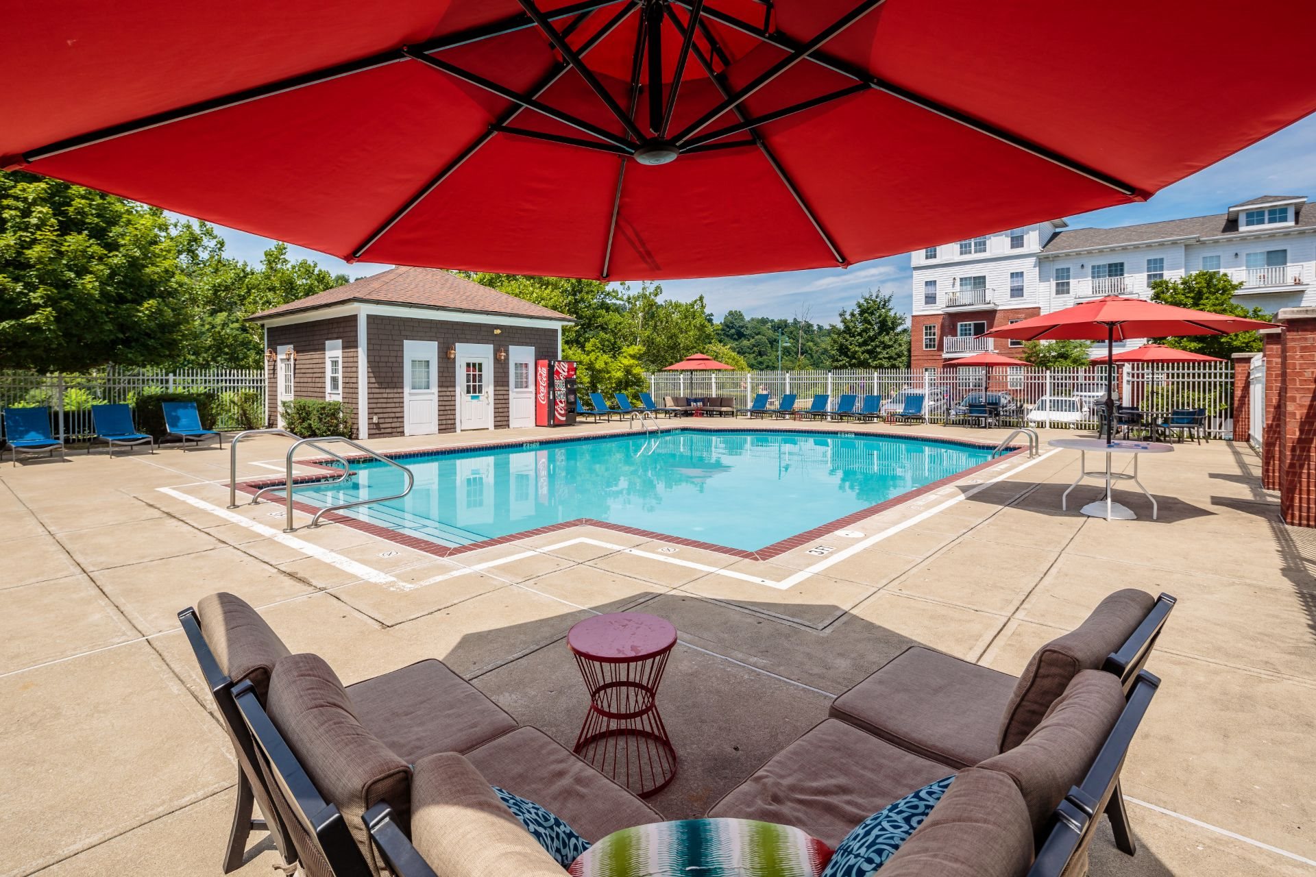 Amenities The Waterfront Apartments and Townhomes with a Pool and Sundeck, 611 E. Waterfront Drive, Munhall, PA 15120