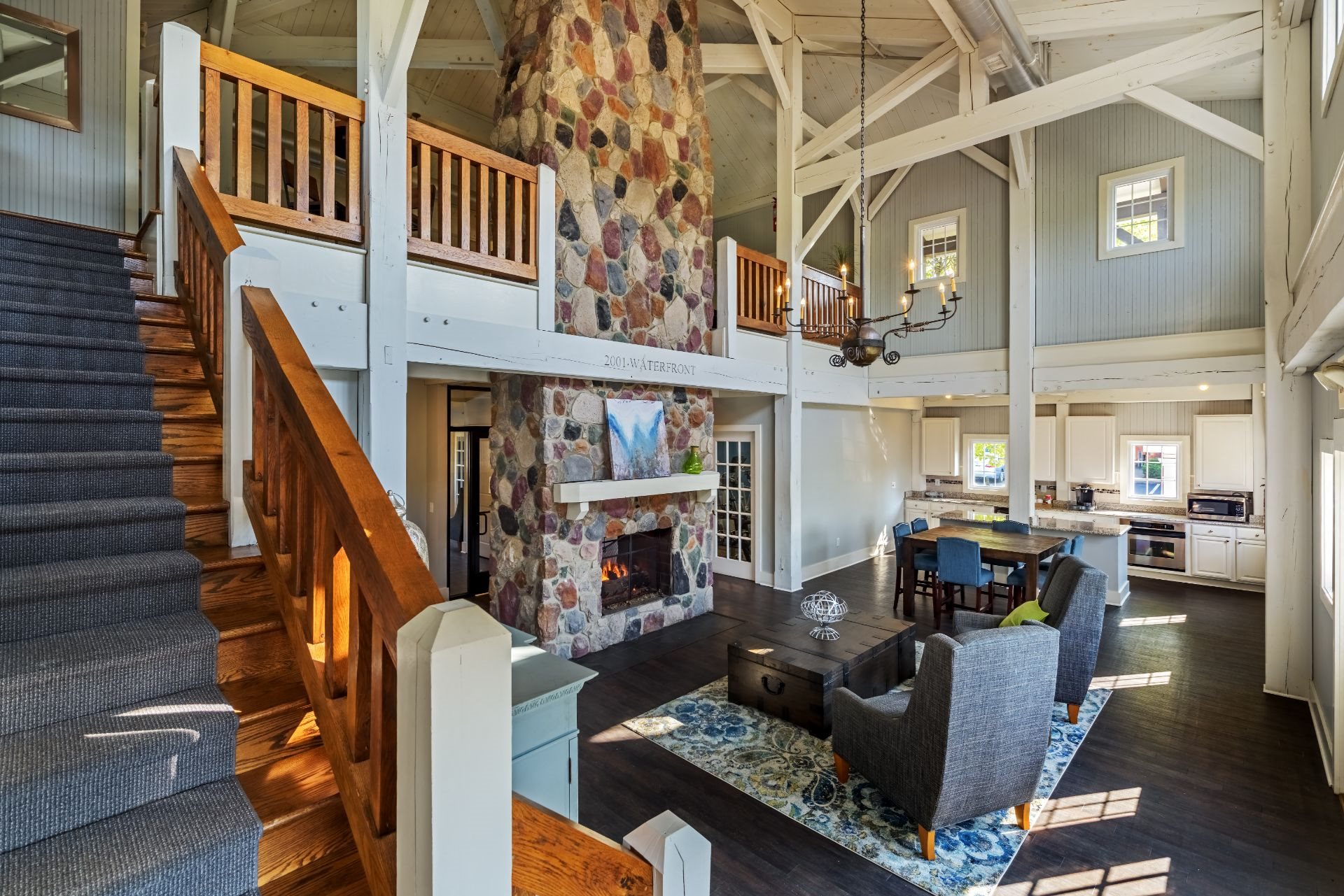 Amenities The Waterfront Apartments and Townhomes with Resident Clubhouse, Fireside Seating and Entertainment Spaces, 611 E. Waterfront Drive, Munhall, PA 15120