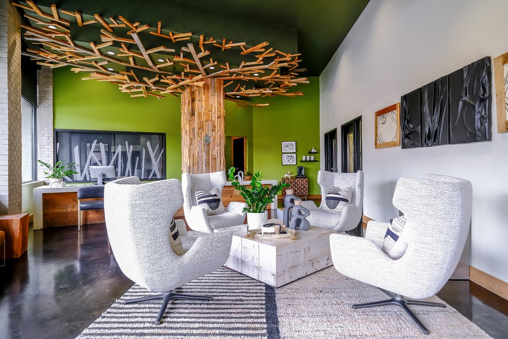 social area at Elan Redmond apartments