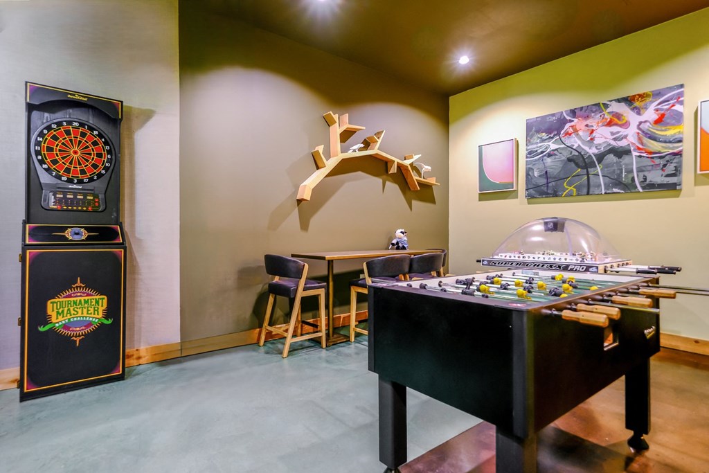 game room at Elan Redmond apartments