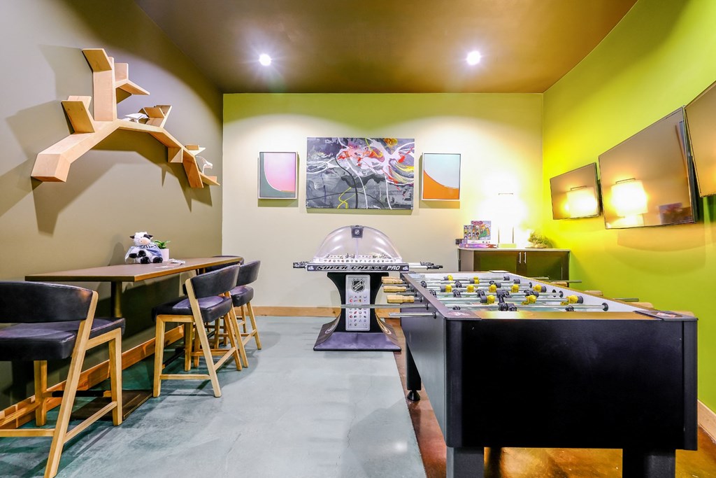 game room at Elan Redmond apartments