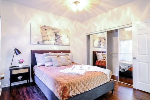 spacious bedroom at San Marin luxury apartments for rent in Austin, TX