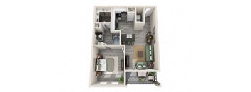 A1 Floor Plan at The Mansions McKinney, Texas