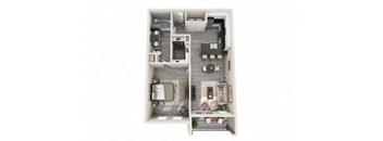 A4 Floor Plan at The Mansions McKinney, McKinney, 75070