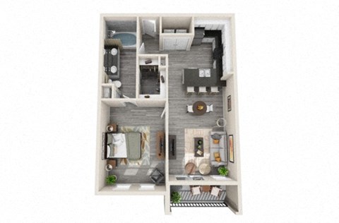 A4 Floor Plan at The Mansions McKinney, McKinney, 75070