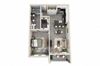 A4 Floor Plan One-Bedroom Floor Plan at The Mansions McKinney, McKinney, 75070