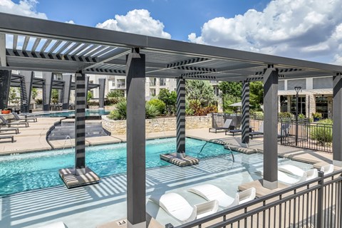 swimming pool at The Allure apartments